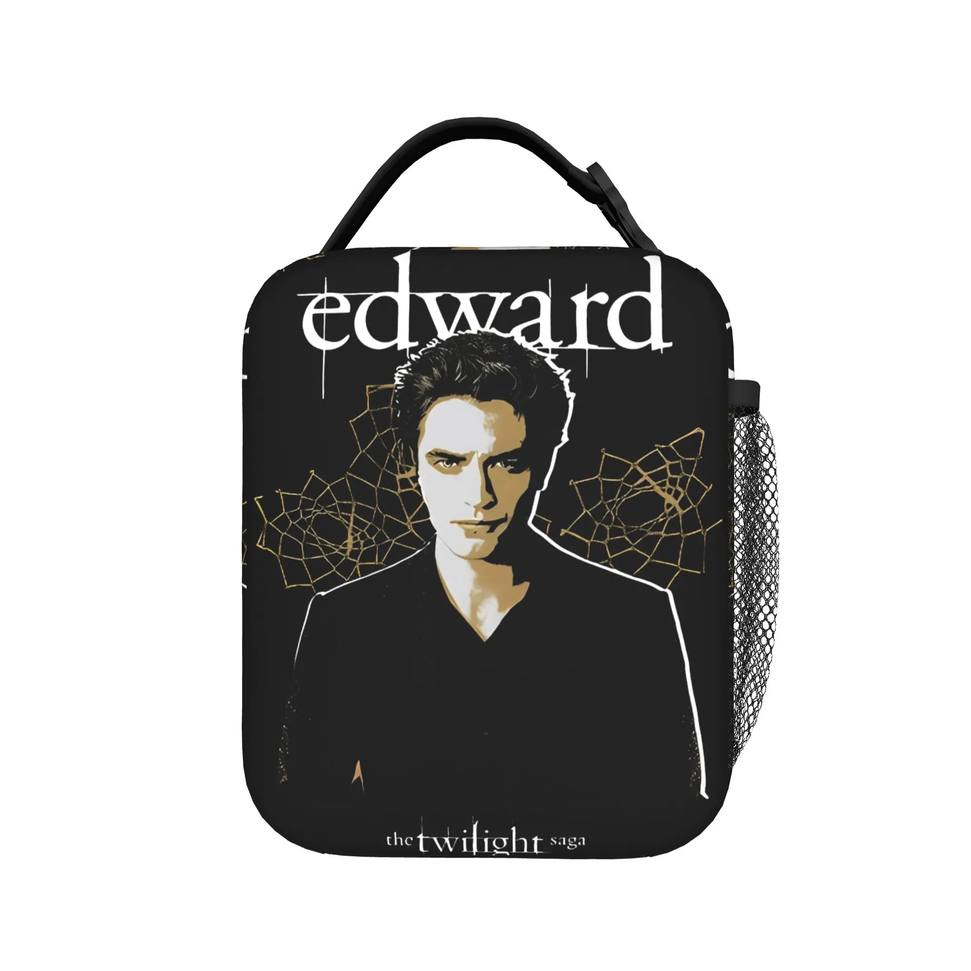 Twilight Edward Insulated Lunch Bags Leakproof  Meal Container Cooler Bag Tote Lunch Box Work  Outdoor Girl Boy