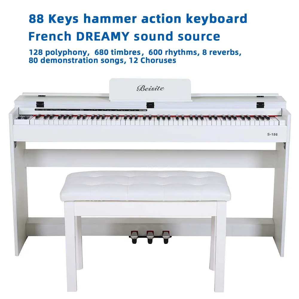 China Digital Piano Keyboard 88 Keys MIDI Eleteonic Upright Piano Thumb Piano