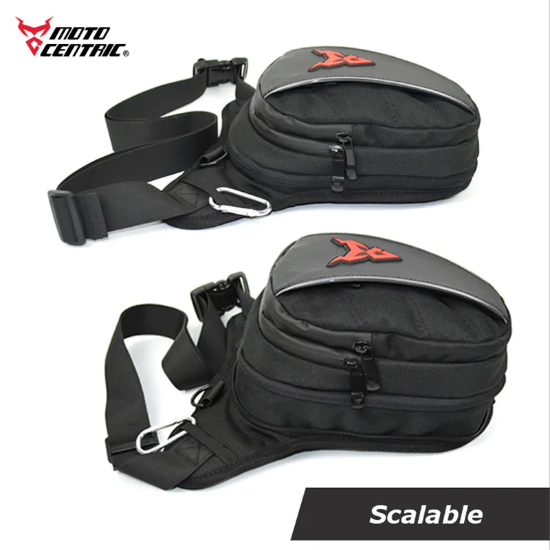 MOTOCENTRIC Waterproof Nylon Motorcycle Drop Leg Bag Motobiker Riding Belt Pouch Pack Waist Bag Belt Pack Travel Shoulder Bag