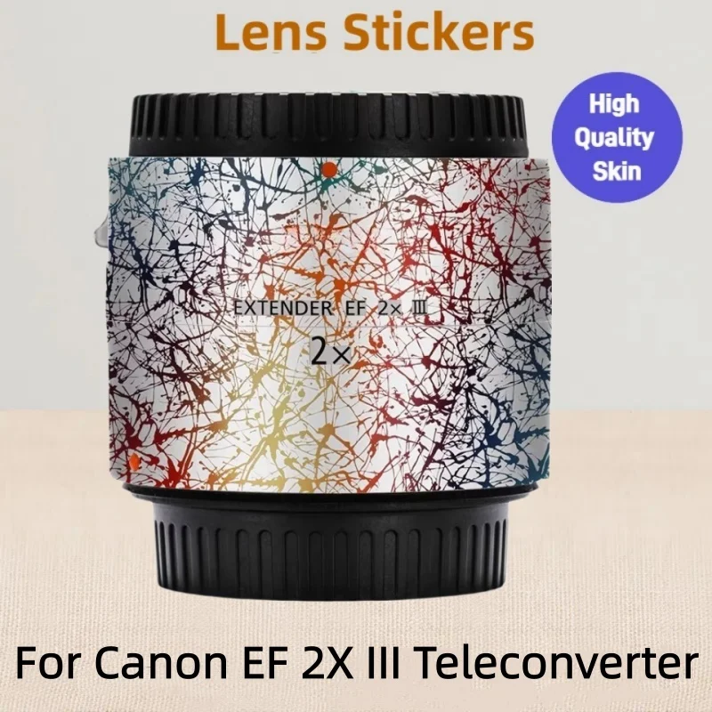 

Наклейка-пленка для объектива Canon EF2X III, защитная пленка-наклейка для телеконвертера Canon EF 2.0X III, наклейка-пленка для объектива-телеконвертера.
