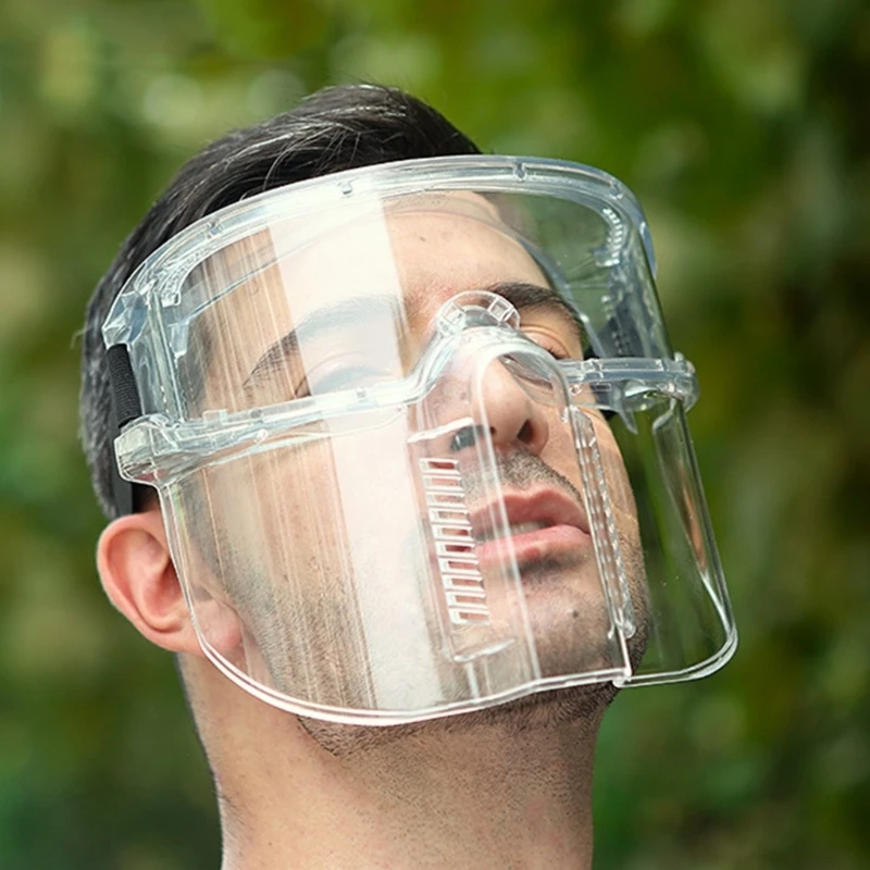 Ne pas gratter le bouclier transparent avec masque ajusté réglable pour une usure confortable à long