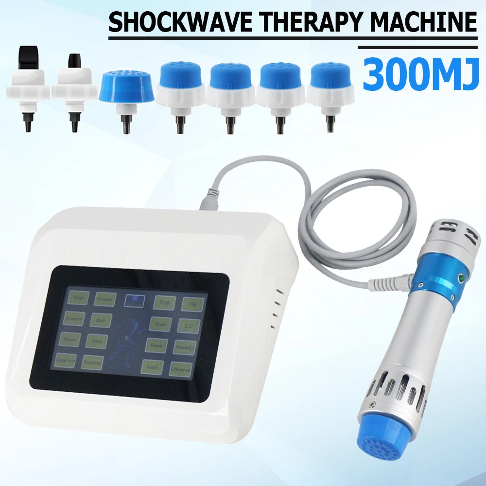 

Shockwave Therapy Machine For ED Treatment And Waist Back Body Massage Pain Relief New 300MJ Shock Wave Physiotherapy Massager