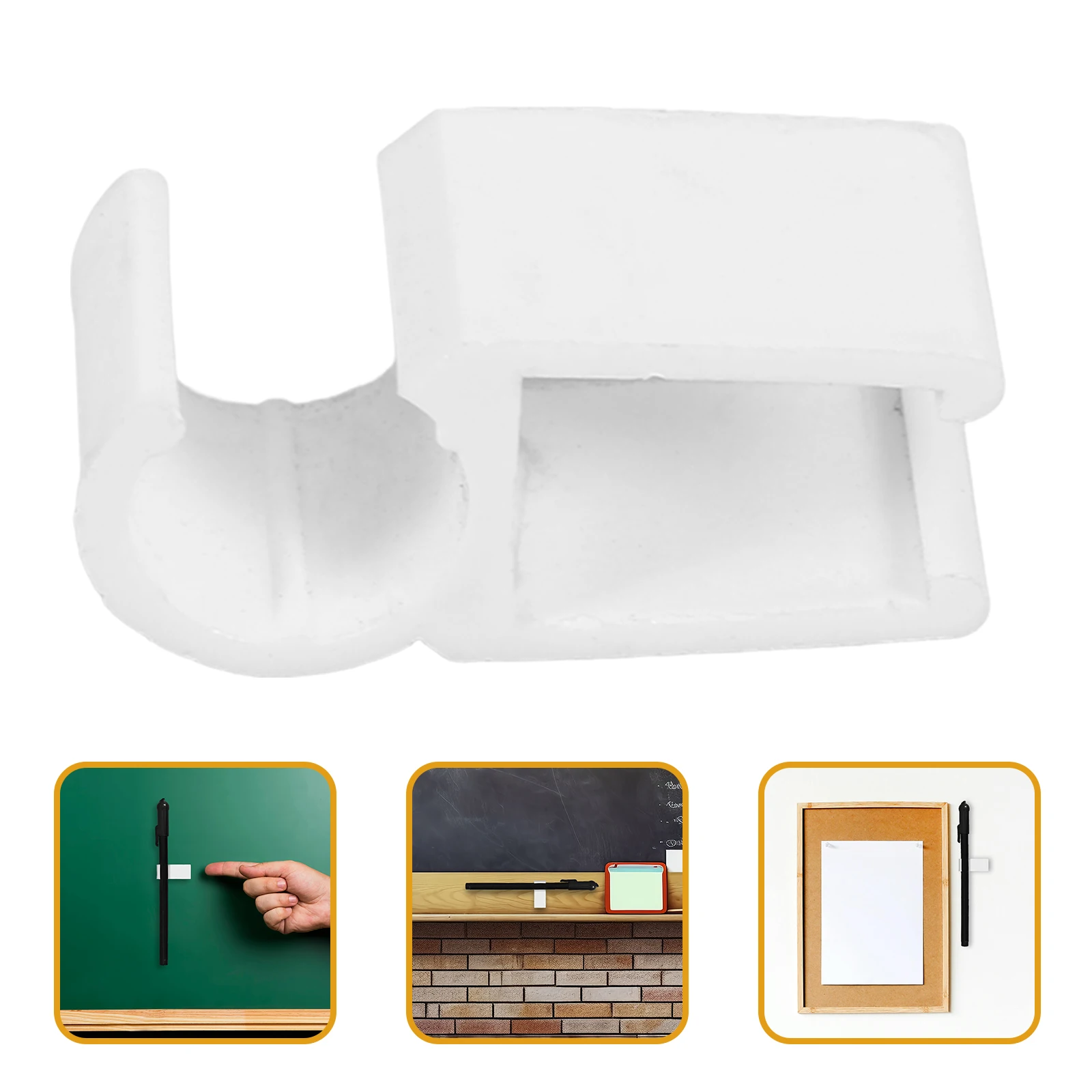 

20 Pcs Pen Clip Buckle Clips Small Holder Light Cilp Clipboard Adhesive Accessories Pencil Office