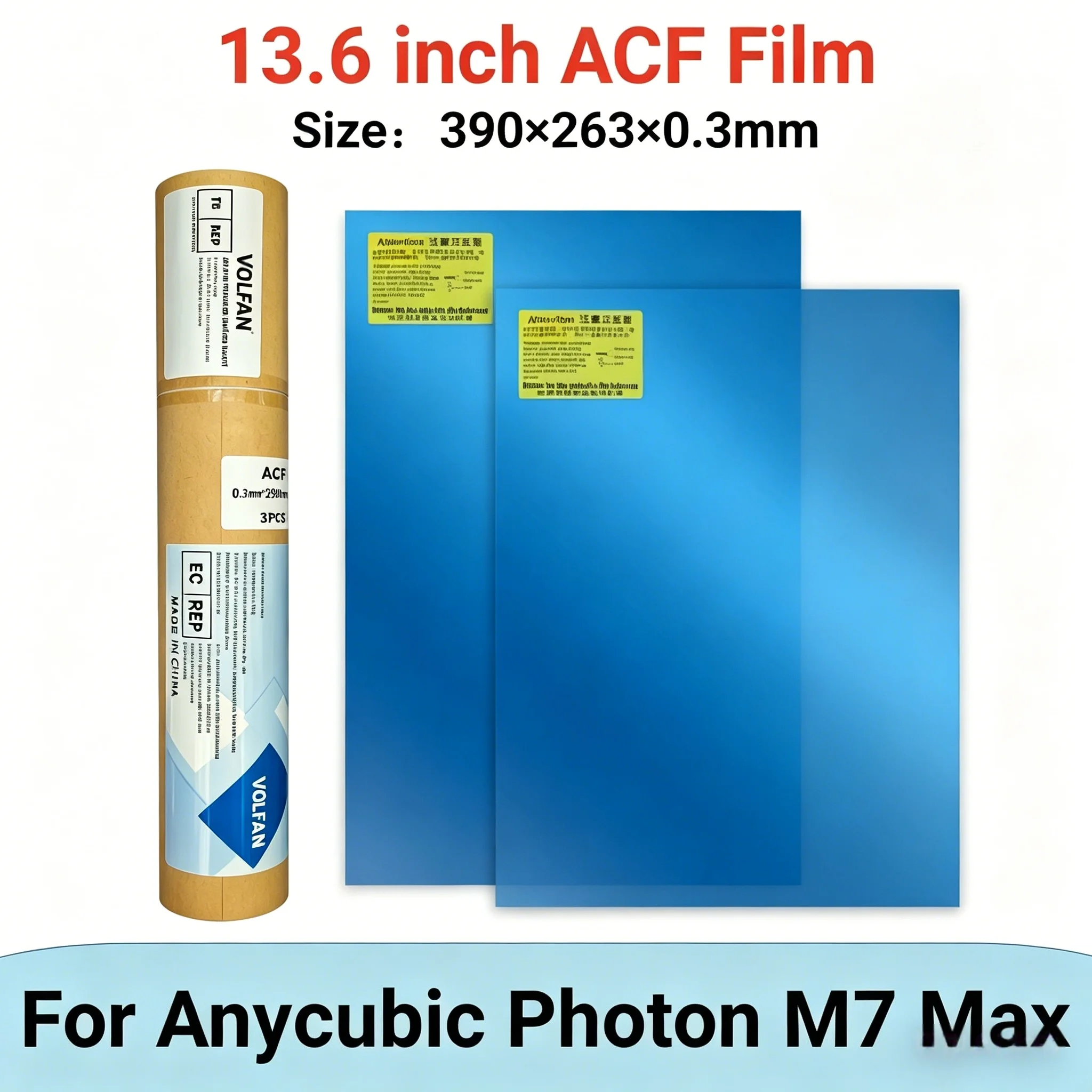 VOLFAN 2PCS High Speed ACF Release Film For ANYCUBIC Photon Mono M7 MAX Resin LCD 3D Printer Part Accessories