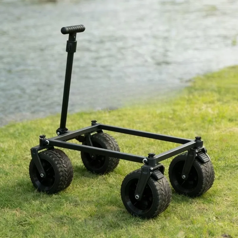 Portable Lightweight Trolley Camping Travel Picnic Vehicle Outdoor Beach Handcart Multi-functional Survival Camping Supplies