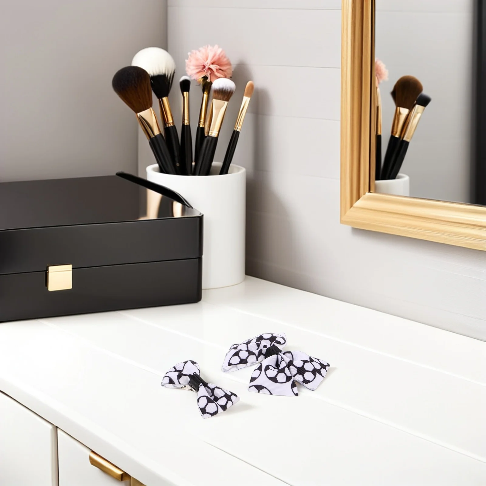 

12Pcs Football Hair Bow Clips for Girls Soccer Ribbon Bows Comfortable Lightweight Sports Theme Hair Accessories Daily Use