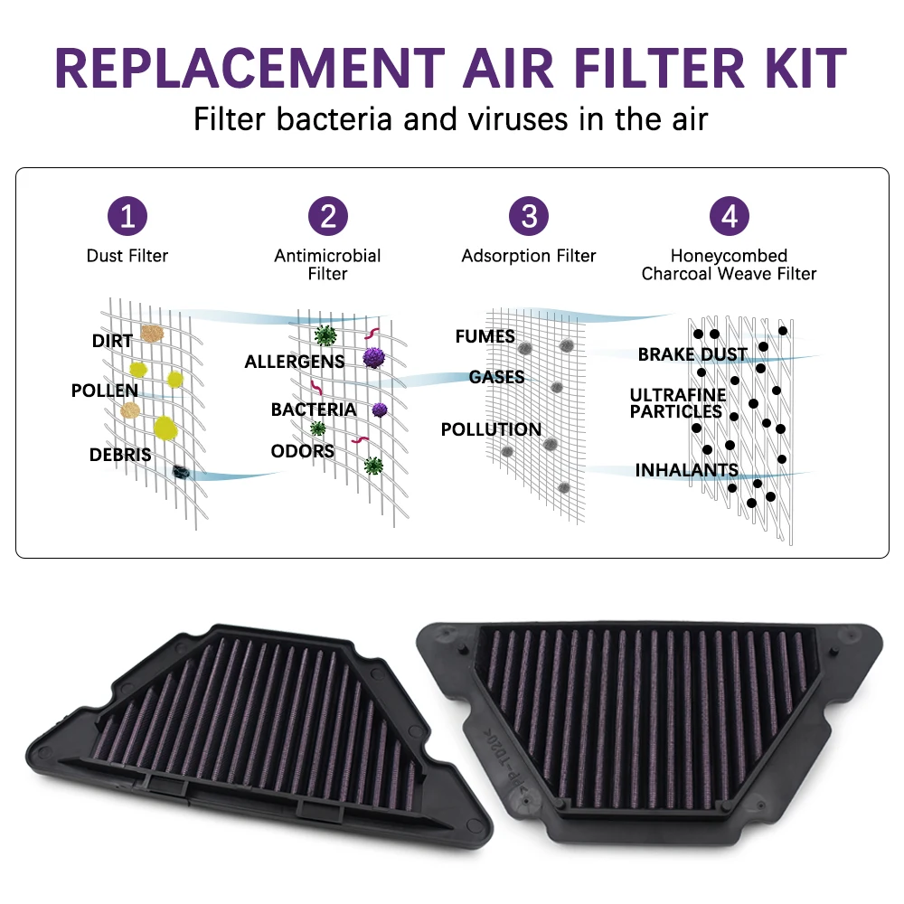 Nettoyeur d'admission de filtre à Air de moto pour YAMAHA XJ6 600 YA-6009