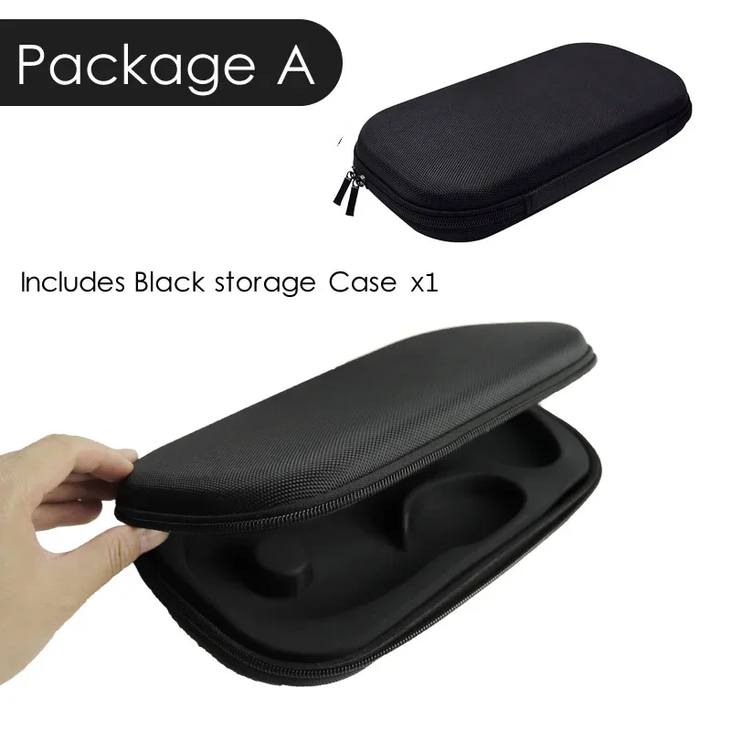 Zipper Waterproof Black Stethoscope Case Portable 6 Pcs Carrying Hard Shell Set