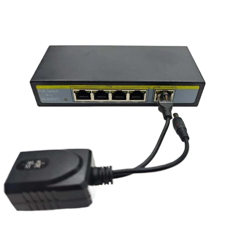 For 12-55V5 network power remote POE power supply switch network cable supply high definition