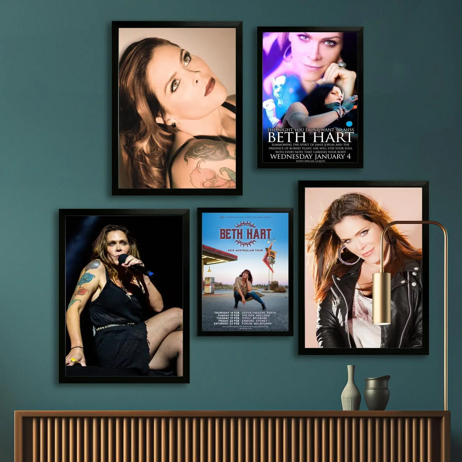 ملصق فني من القماش من Beth Hart وفن جداري، طباعة صور، ديكور غرفة نوم عائلي حديث، ملصقات، لوحة زخرفية #1