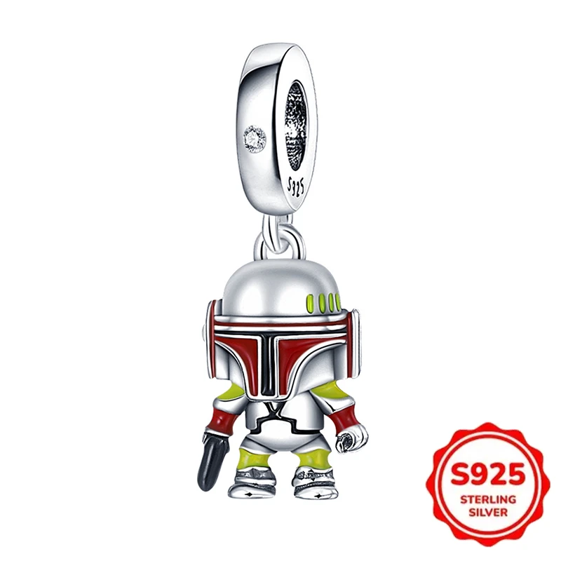 Heiße Star Wars Charms Armband Perlen 925 Sterling Silber Mandalorian Gugu Heiße Serie Damen Armbänder Anhänger DIY Schmuck Geschenke