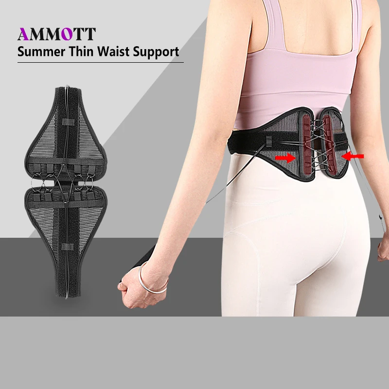 1pcs Back Brace for Lower Back, Adjustable Lumbar Support Belt, Breathable, Strong Support Design for Herniated Disc, Sciatica