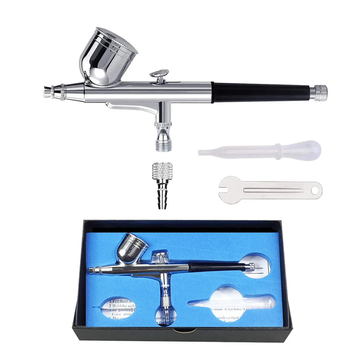 

0,3 мм подходит для моделирования, татуировки, ногтей, торта, пистолета-распылителя HD-130, набор гравитационных пистолетов двойного действия