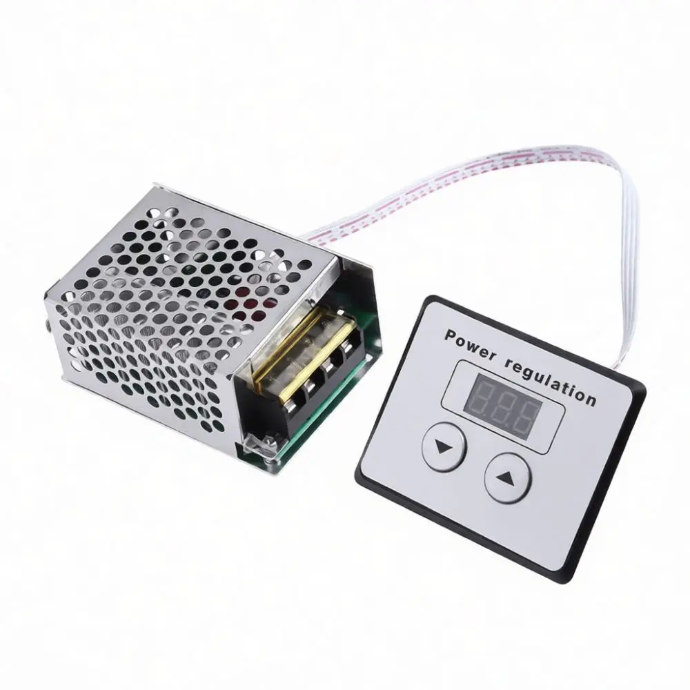 Compact 4000W Electronic SCR Voltage Controller Digital Dimmer Motor Speed Regulator Heating Thermostat Supply Module