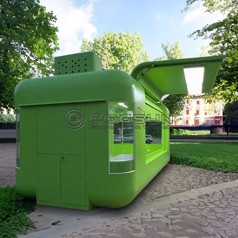 

Cogsun Food Kiosk Concession Trailer for Coffee Ice Cream Hot Dog Fast Food Mobile Catering Cart with CE Certificate