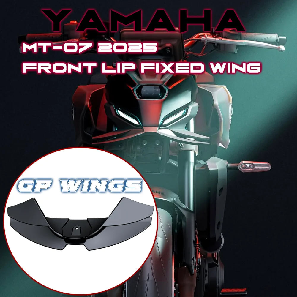 

For YAMAHA MT07 MT 07 2024 2025 Motorcycle Downforce Winglet Aerodynamic Wing Front Spoiler Kit New Accessories Front Spoiler