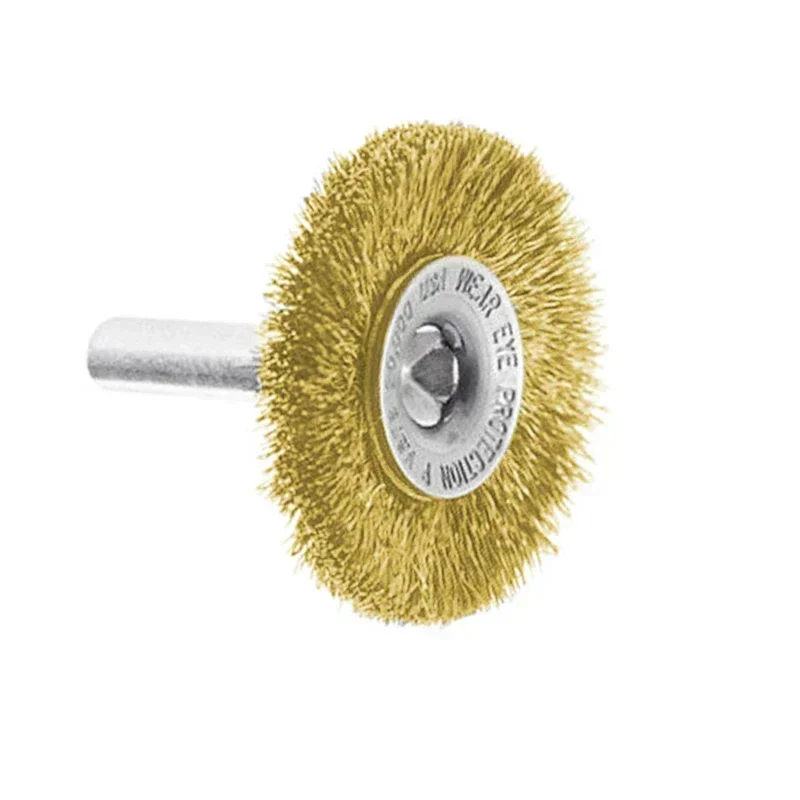 1Pc 50mm Crimped Steel Wire Brush 2 Inch For Metal Rust Removal Polishing Wheel Deburring Cutting Disc For Drill Rotary Tool