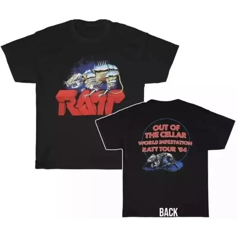 Rare Ratt' 1984 Out Of The Cellar World Infestation Tour T Shirt