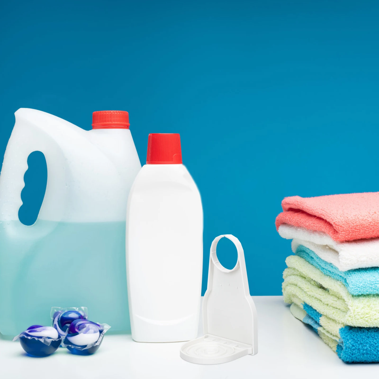 

2pcs Laundry Detergent Cup Holder Plastic Drip Catcher Fabric Softener Tray Neat Tidy Fits Most Sizes Prevent Dripping