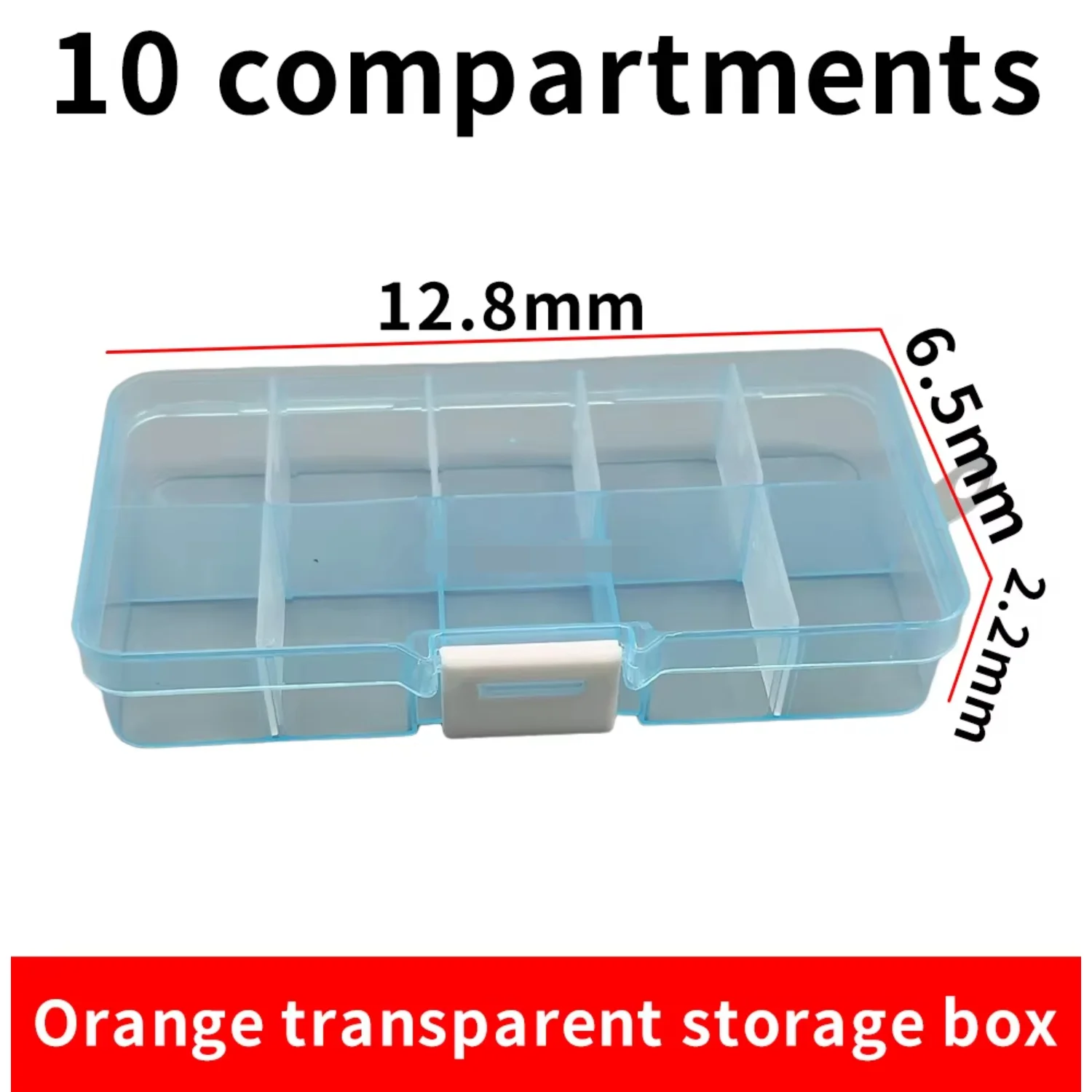 10-слотовые ячейки, красочный портативный ящик для ювелирных изделий, ящик для инструментов, контейнер, кольцо, электронные детали, винт, бусины, органайзер, пластиковый чехол