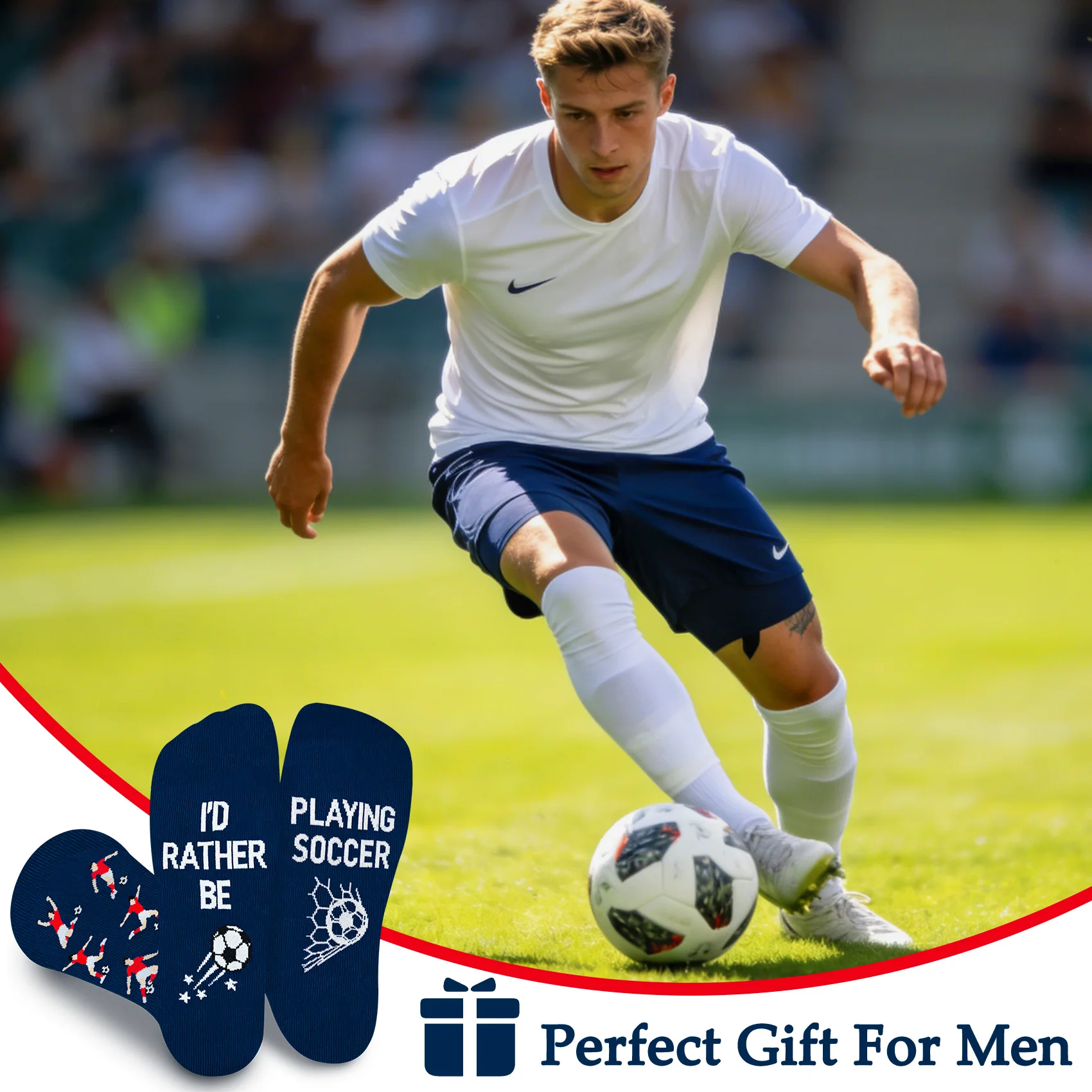 Funny Socks for Men Women Teen Boys -Fun Novelty Funky Socks Gift Ideas Men's Outdoor Gym Socks Comfortable Soft Football Socks