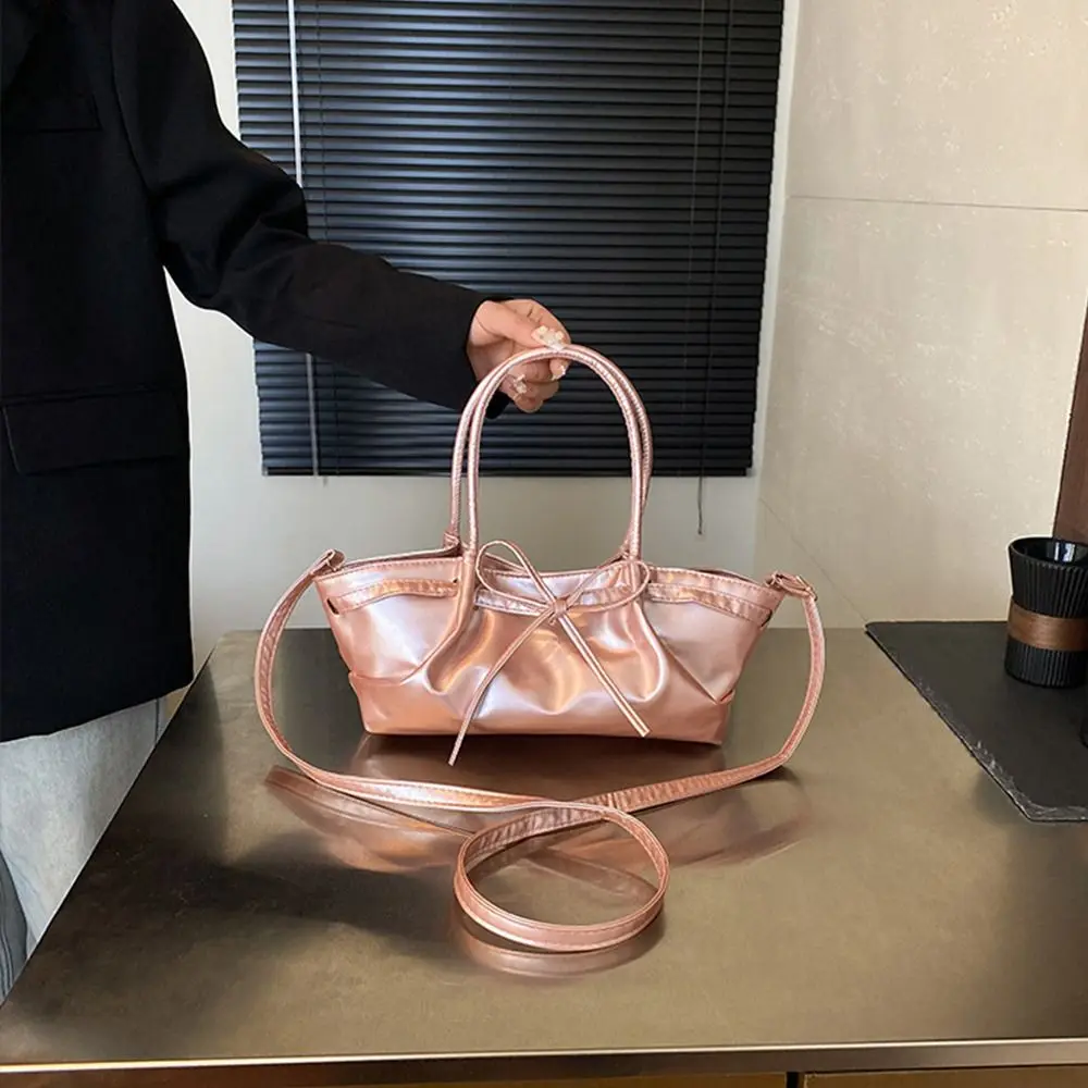 

New Designer Bowknot Bucket Bag Gentle Multi-color Bow Cross Body Bag Casual Pu Leather Women's Tote Bag Girls