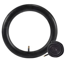 0 Bike Inner Tube 20/24/26*4 Inch Wided Rubber Spare Tire For Snowmobiles Bicycles ATVs Black Tyre Cycling Parts Accessories