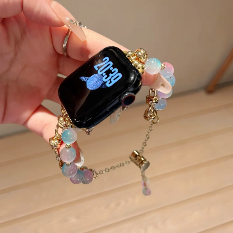 

Retro luxury style watch strap compatible with iWatch watch strap 38mm 40mm 41mm 42mm 44mm 45mm 49mm fashionable handmade watch