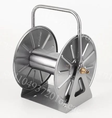 Stainless Steel Garden Hose Reel Storage Set, Household Watering Hose Organizer for Flower Watering & Bonsai Care