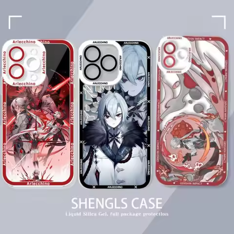 Genshin Impact Arlecchino Case for Infinix Note 30 40 30i 11 12I GT 10 Hot 40 Pro 30 Play 30i Tecno Spark 10 20 Camon 19 Neo