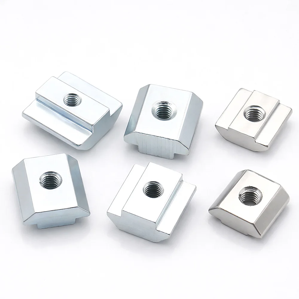 EU20 EU30 EU40 EU45 T Slot Nut Sliding Hammer Head Nut for European Standard Aluminum Profile 2020 3030 4040 4545 M3 M4 M5 M6 M8