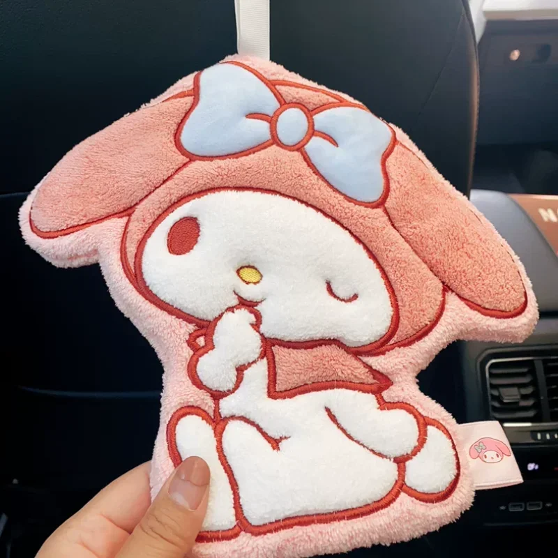 MINISO Sanrio Melody Car Cleaning Towel Special Car Washing Towel Cartoon  Cinnamon Dog Coral Fleece Wipe Multifunctional Home