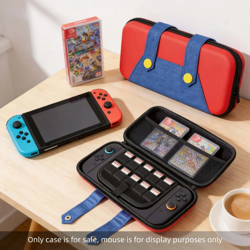 1PC New Cartoon Anime Style Hard Shell Storage Pouch for Switch 2, Large Capacity with Multiple Card Slots