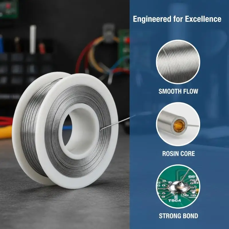 【L】Welding Solder Wire High Purity Low Spot Rosin Core Soldering Wire Roll No-clean FLUX Bright And Fastened Welding Spot