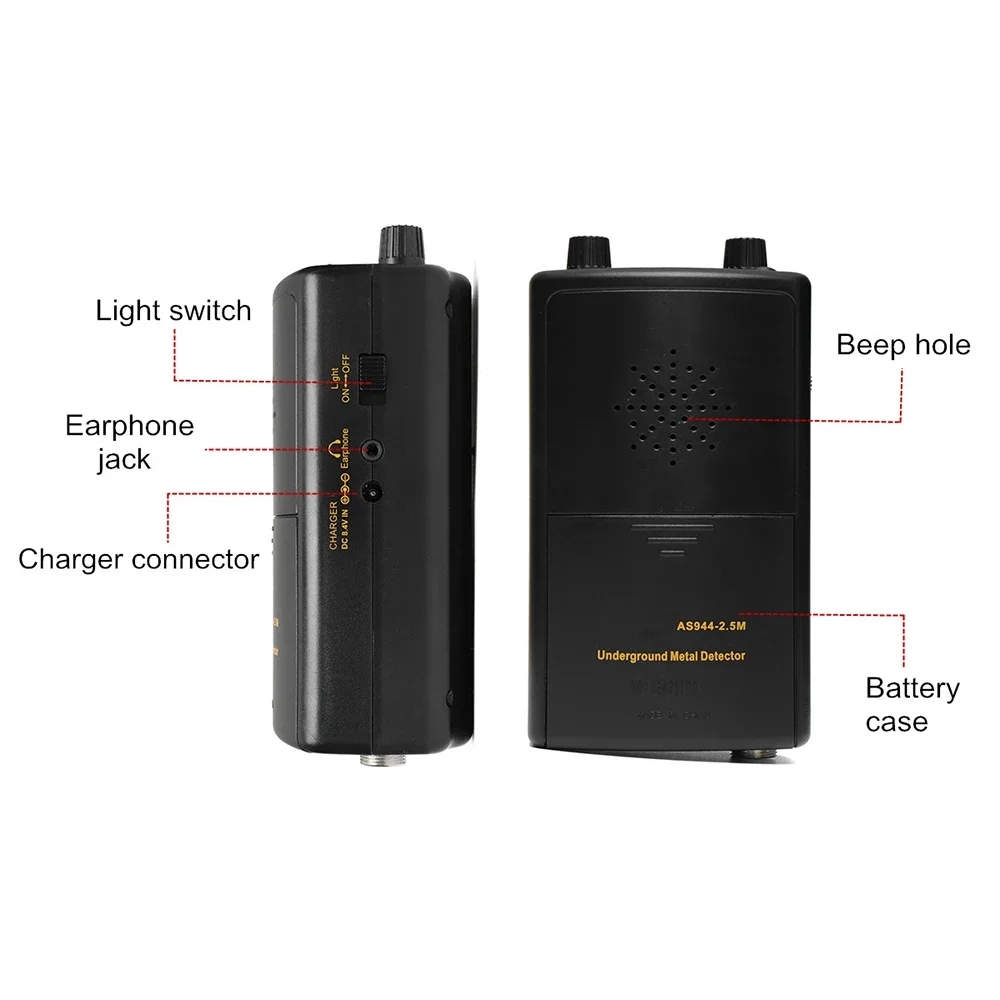 Unterirdischer Gold metall detektor maximale Tiefe 3m ar944 Scanner finder Goldgräber Schatz suchender Jäger