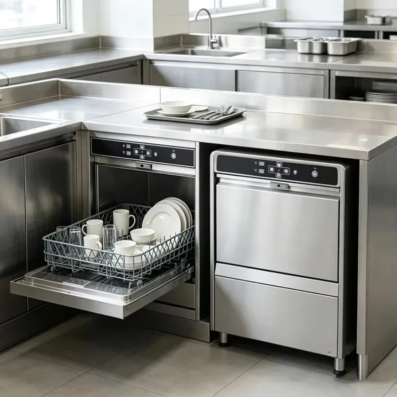 Commercial Under Counter Glass Washer for Bar Restaurant Cafe Cup Washing Machine High Temperature Rinsing 85-92C