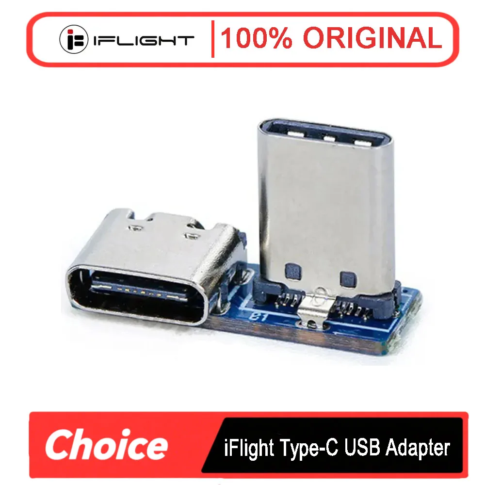 

USB-адаптер iFlight Type-C BumbleBee HD Type C 90 ° Разъем и тип C 90 ° Адаптер для контроллера полета FPV Air Unit Caddx Vista
