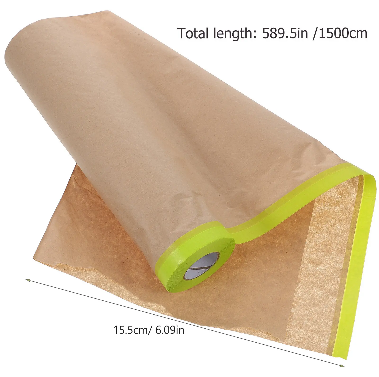 3 Rolls Masking Film Tear Resistant Masking Paper for Home Furniture Car Painting Protection Covering Paper Paint Film Shield