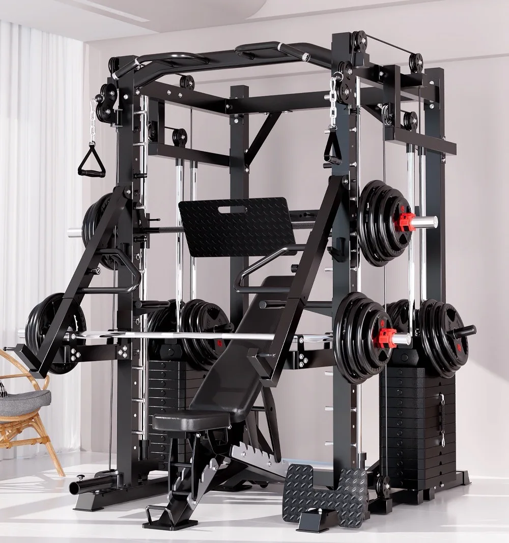 Smith Fitness Stand Gym Commercial Fitness Equipment Home Multi functional Strength Plasticity Machine