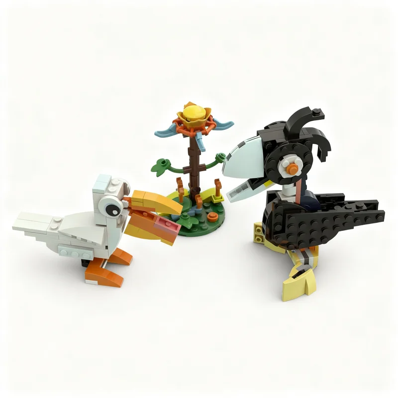 

217PCS MOC Creative Model Garden Birds Building Blocks Collectible Display DIY Building Blocks Gift Showcase Home Display Gift
