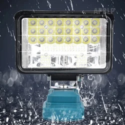 Portable Emergency Flood Lamp Camping Lamp For Makita 18V Li-ion Battery LED Work Light 3/4/6/8 Inch Flashlight