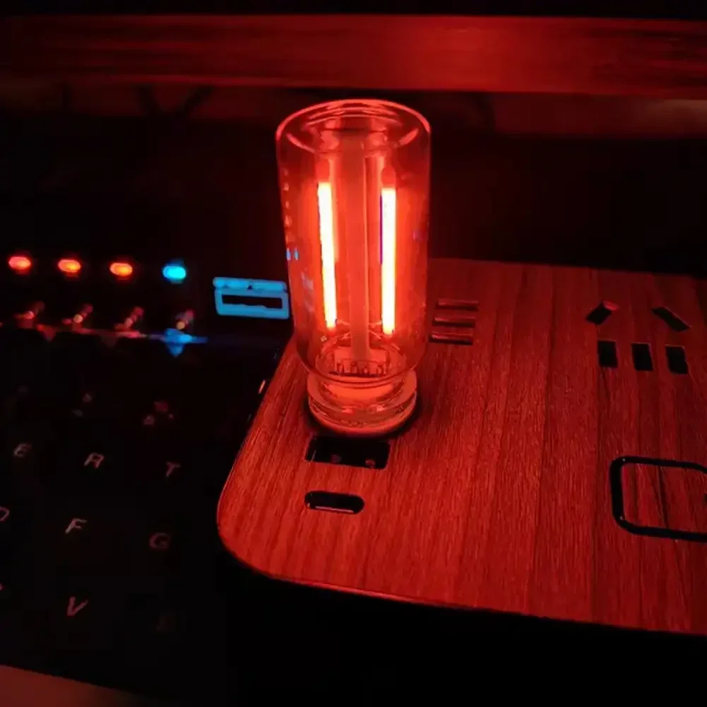 

USB сенсорное управление светодиодный ночник атмосфера лампочка лампа накаливания светодиодная лампа накаливания автомобиль кемпинг домашний декор комнаты