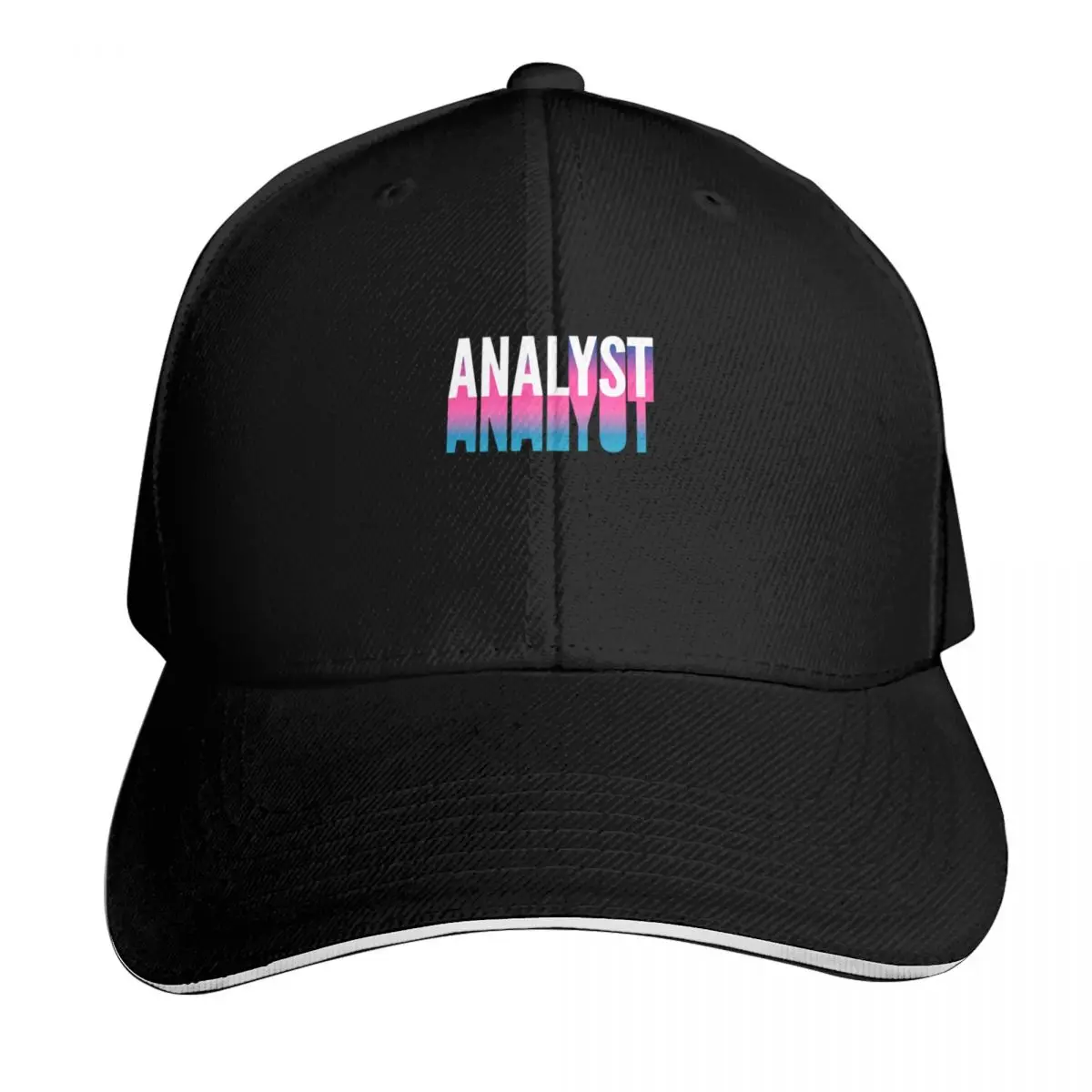 Analyst With Long Gradient Shadow Baseball Cap Gift for Him Her Casual Daily Wear Quick Dry Performance