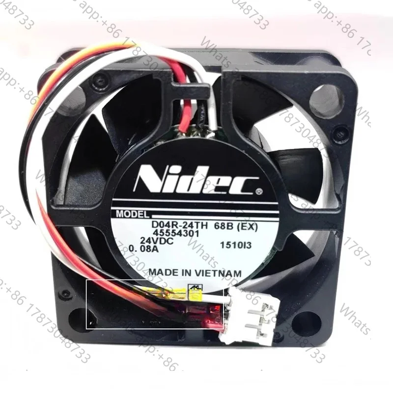Tool PartsNew original for Nidec 4015 4cm 24V 0.08A D04R-24TH three wire frequency converter printer cooling fan