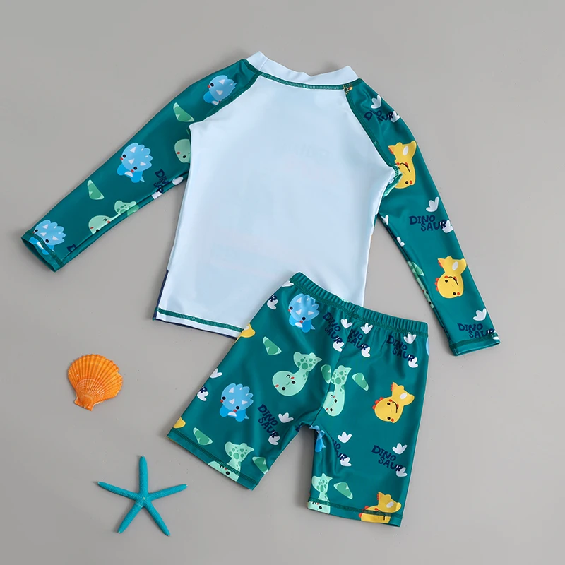 الأولاد مايوهات للمراهقين الصيف الاطفال ملابس السباحة الأزرق الأخضر ديناصور طفل لباس سباحة 2 إلى 3 4 5 6 7 8 9 10 11 12 13 14 سنة