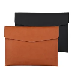 Faux Leather Document Bag, Business Information Bag, A4 Folder, School and Office Supplies, Storage Bag