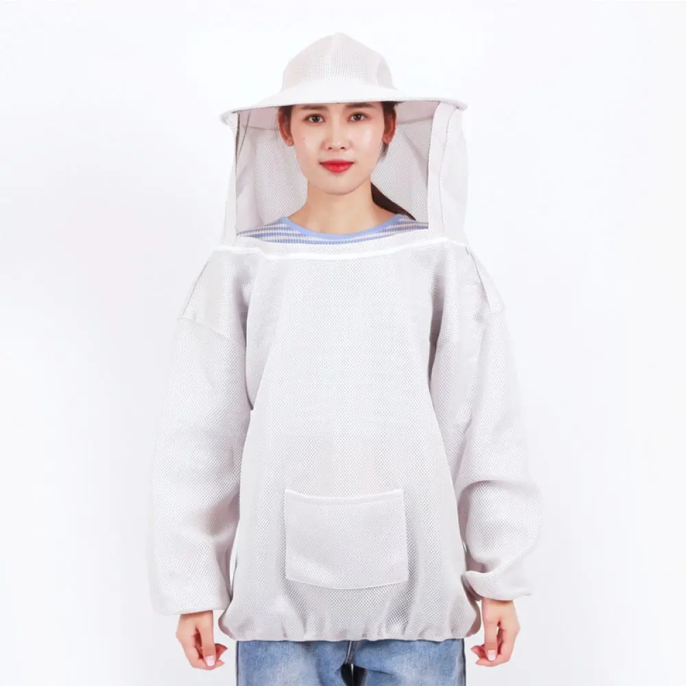 Professional Beekeeping Suit Breathable Protective Jacket For Bee Farming Anti Bee Sting Safety Clothes Outdoor Work