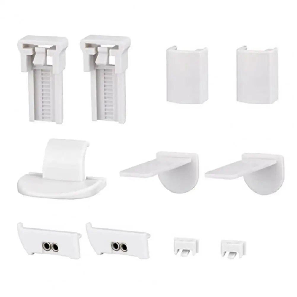 Pleated Curtain Accessories Blinds Pull Cords 2 Sets 20mm Pleated Blind Replacement Parts Clamp Support Attachments for Four