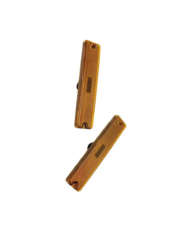 

2 PC Front Fender Side Marker Reflector Amber Lens for Jeep Wrangler YJ 87-95