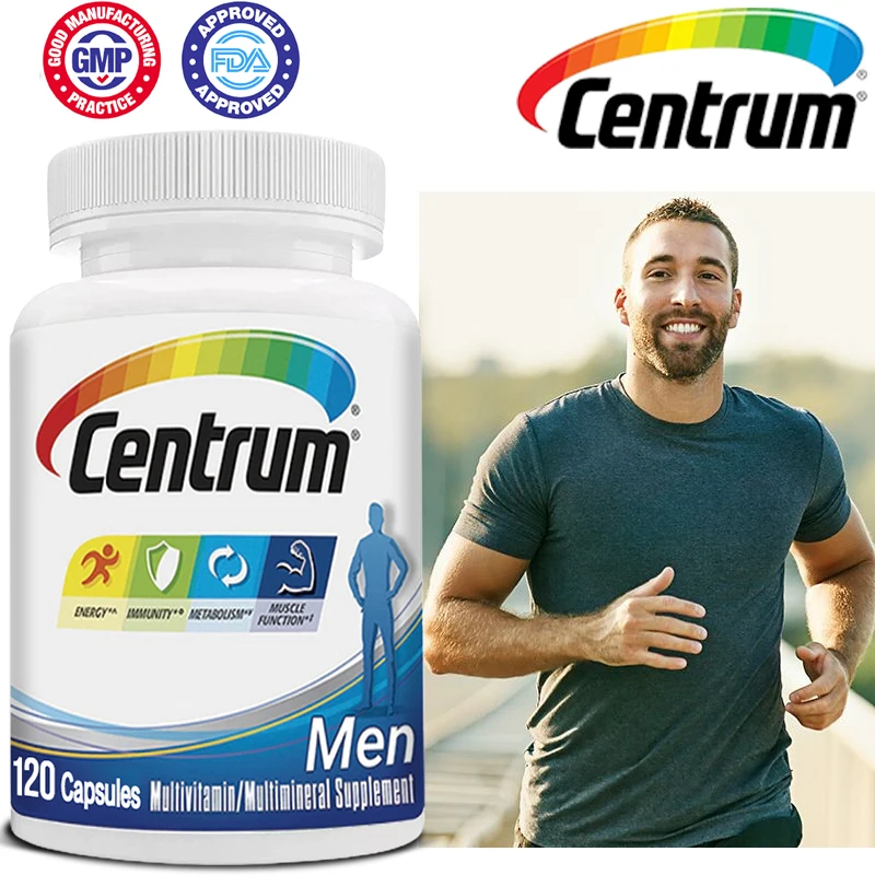 Centrum Men's Multivitamin/Multimineral Supplement - Antioxidant, Bone, Immune, Energy, Metabolism, Muscle Function